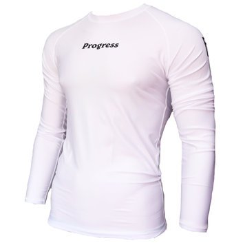Progress Jiu Jitsu Progress BJJ Rash Guard White Longsleeve