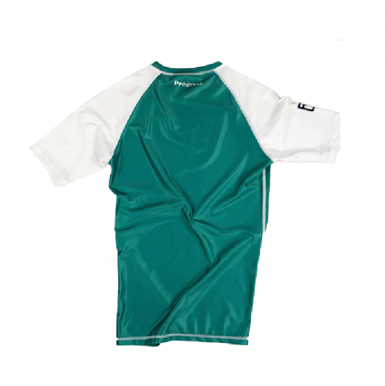 Progress Jiu Jitsu Progress BJJ Rash Guard Green Shortsleeve