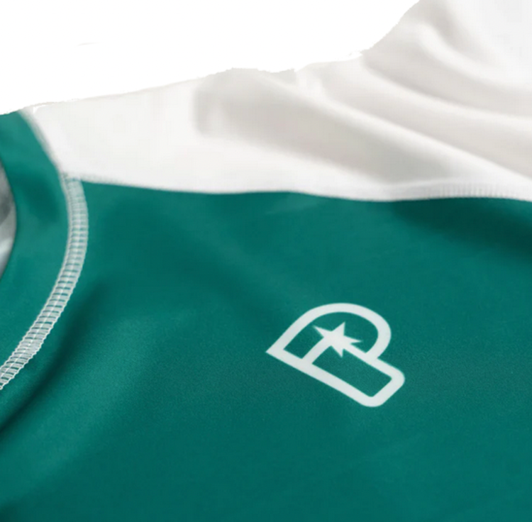 Progress Jiu Jitsu Progress BJJ Rash Guard Green Shortsleeve